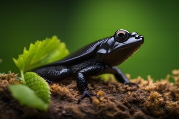 Obraz premium Close-up images of tiny forest animals that look amazing but are made by AI
