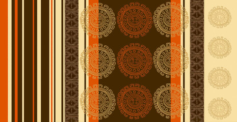geometrical pattern digital shirt design  
