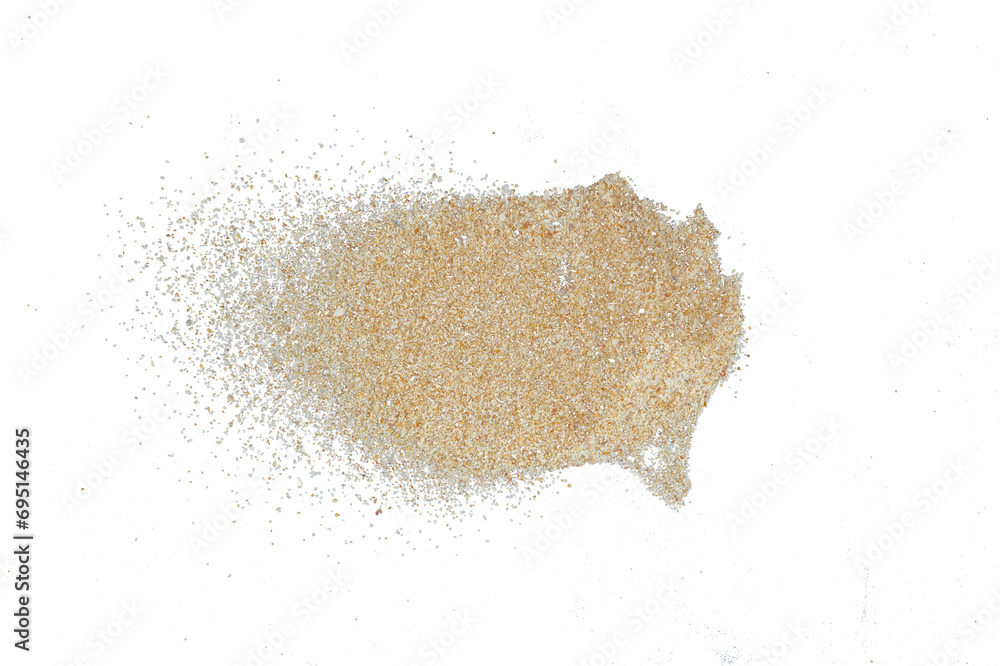 Poster abstract splash sand particle isolated