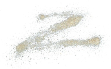 Abstract splash grain sand isolated