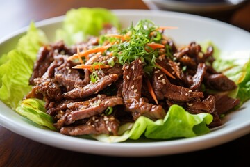 Tantalizing Bulgogi: Grilled Marinated Beef/Pork with Lettuce Wraps