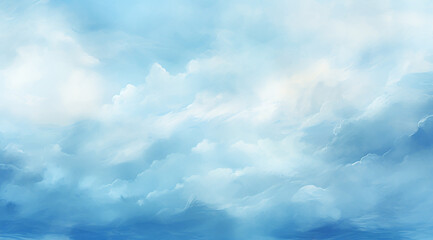 水彩画の雲