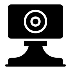 web camera glyph icon
