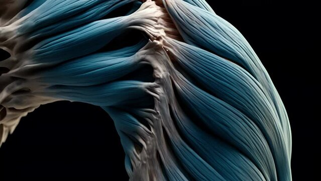 Magnificent latissimus dorsi muscles that wrap around the spine displaying an impressive strength..