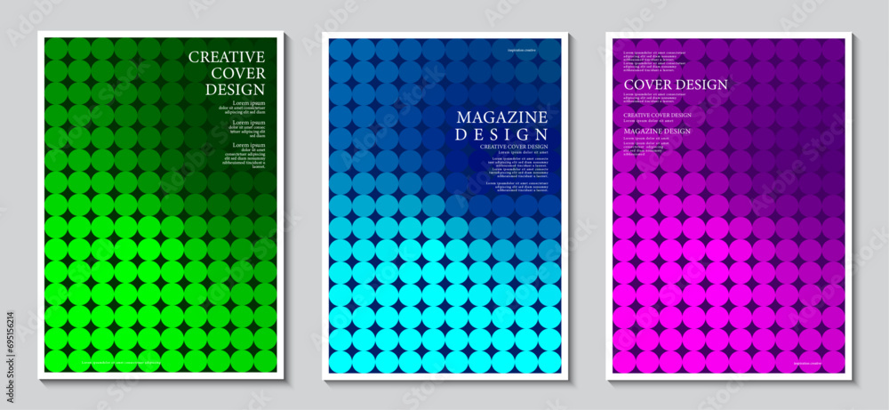 Poster posters design with abstract background. gradient design modern mosaic geometric square shape. ideas
