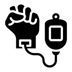 blood transfusion Solid icon