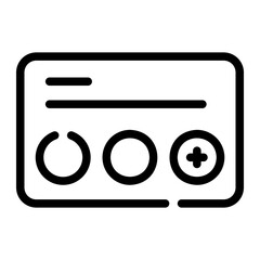 id card Line Icon