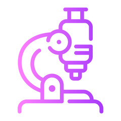 microscope Line Gradient Icon