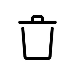 Trash bin icon