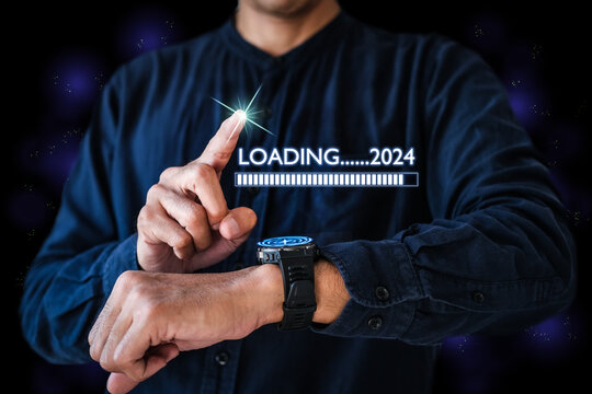 man holding smartphone web file team Data analytics Big data analysis technology .business direction graph monitoring computing network collection data download 2024 great changes in the new year 2024
