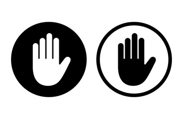 hand sign to inform to stop - obrazy, fototapety, plakaty
