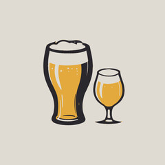 Minimalist Beer Logo Design Very Cool Concept 