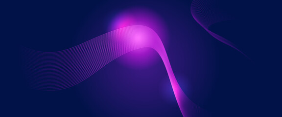 Purple violet and blue vector abstract futuristic modern technology neon background with line. Suit for poster, banner, brochure, corporate, website