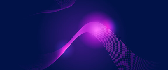 Purple violet and blue vector abstract line modern tech on neon background. Suit for poster, banner, brochure, corporate, website
