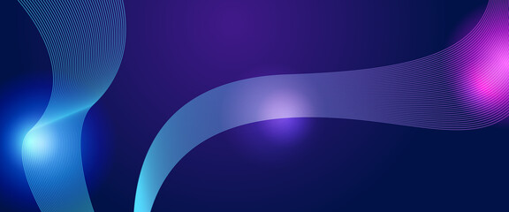 Purple violet and blue vector abstract line modern tech on neon background. Suit for poster, banner, brochure, corporate, website