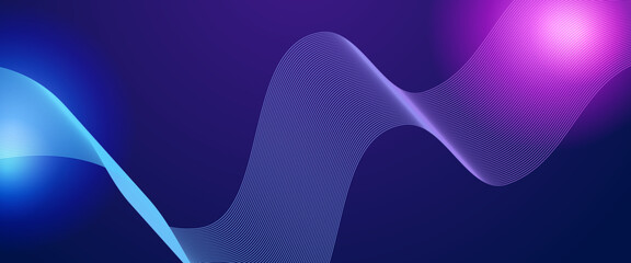 Purple violet and blue vector abstract modern technology background with glowing line. Suit for poster, banner, brochure, corporate, website