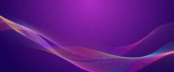 Colorful colourful vector abstract modern technology background with glowing line. Suit for poster, banner, brochure, corporate, website