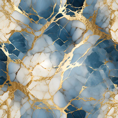Abstract blue white marbleized stone marble granite texture background ,generative ai