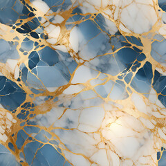 Abstract blue white marbleized stone marble granite texture background ,generative ai