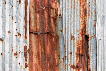 Rusted galvanized iron plate background texture