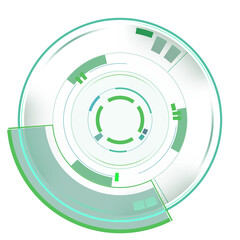 Abstract HUD display infographic sci-fi futuristic information