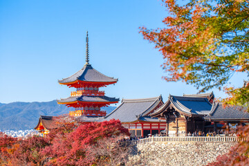 Obraz premium View point of Kiyomizu-dera Temple