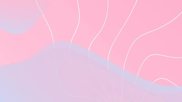 Looped animation. Abstract wavy background in smooth colors. Modern colorful wallpaper.