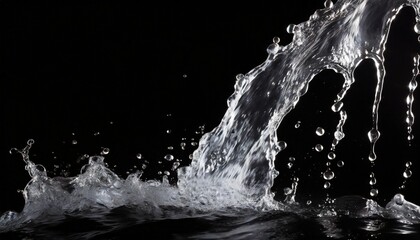 勢いのある透明な水