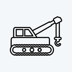 Icon Lifter. suitable for Education symbol. line style. simple design editable. design template vector. simple illustration