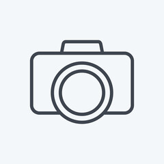 Icon Camera. suitable for Art symbol. Line Style. simple design editable. design template vector. simple illustration