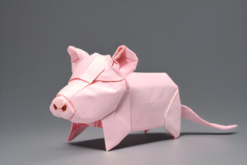 Baby Origami pig