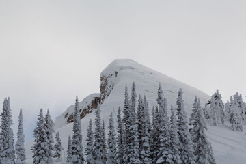 Mary's Mountain at Grand Targhee Ski Resort. Located in the Teton Mountain Range, in the Rocky Mountains. 