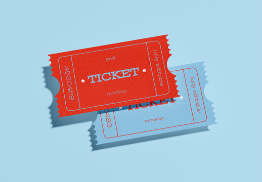 Two Tickets Design Mockup