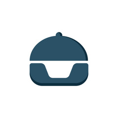 calling food logo design vector illustration.