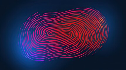 a vector illustration of a fingerprint