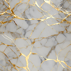 Abstract gold white marbleized stone marble granite texture background, generative AI