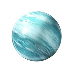 Uranus isolated on transparent background