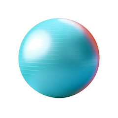 Fototapeta premium Fitness ball isolated on transparent background