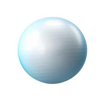 Fitness ball isolated on transparent background