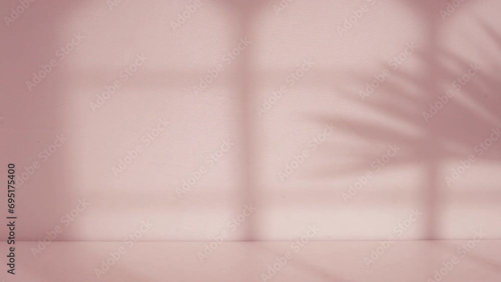 Poster empty room scene with window shadow