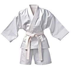 Karate costume isolated on transparent background