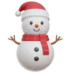 Snowman 3D Icon Illustrations