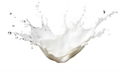 Rolgordijnen Milk Splash on transparent png © Ziyan