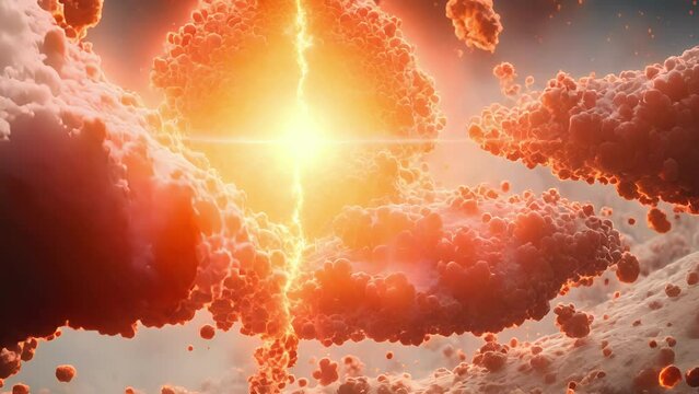 solar granules this footage resemble tiny islands vast fiery plasma, emphasizing immense scale power Sun.