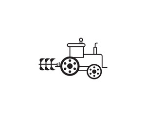 Baler machine icon vector symbol design illustration