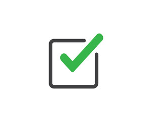 Check mark choice icon vector symbol design illustration