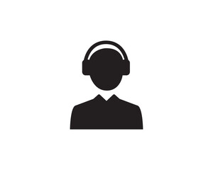 Coustomer service center icon vector symbol design