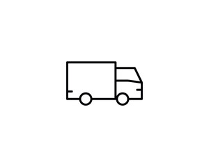 Delivery truck icon vector symbol design illustration