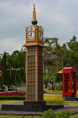 photo of the clock tower replica building in the park
