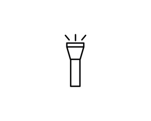 Flashlight icon vector symbol design illustration